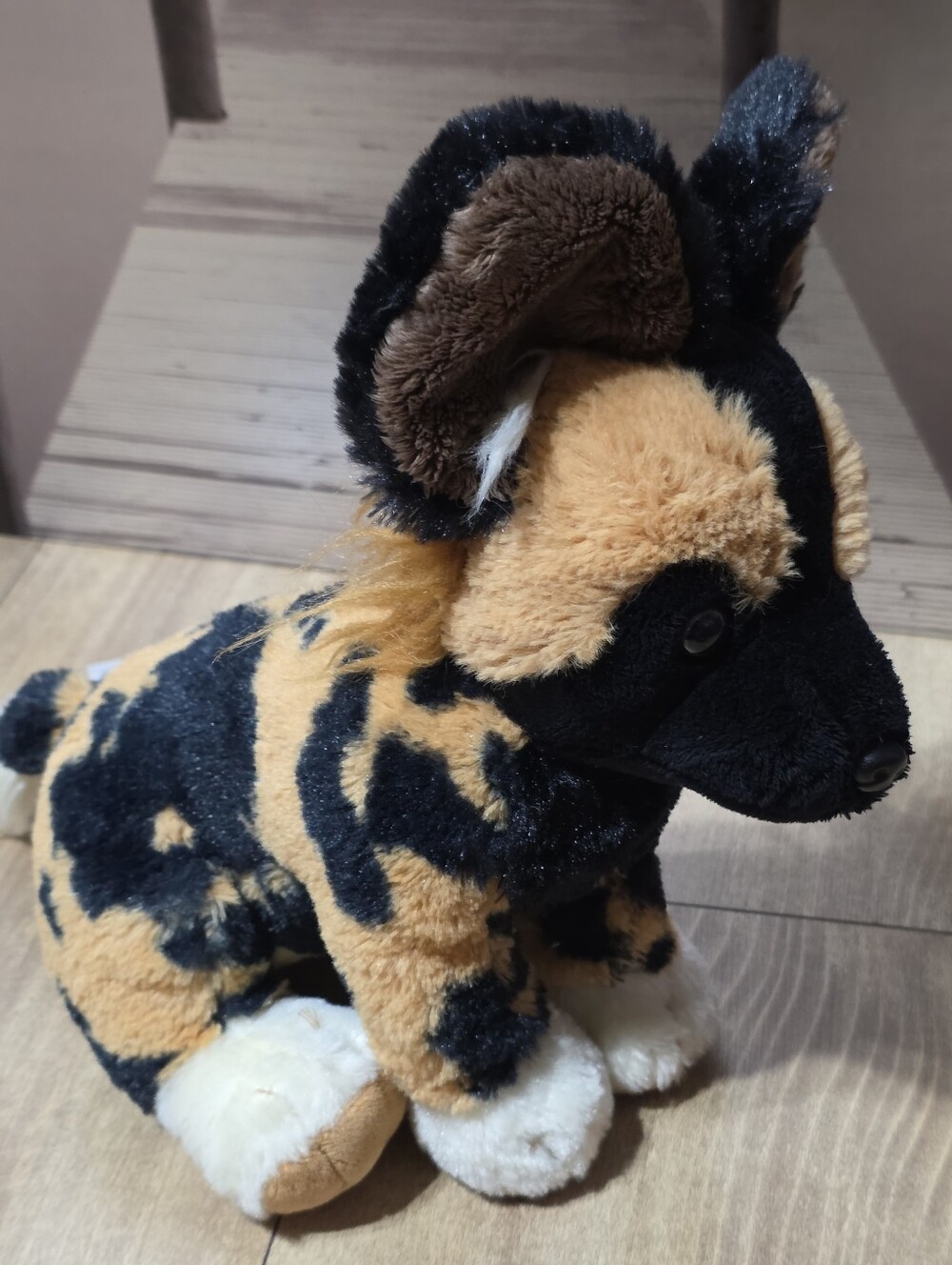 Disney Plush African Wild Dog Stuffed Animal - Tan & Black